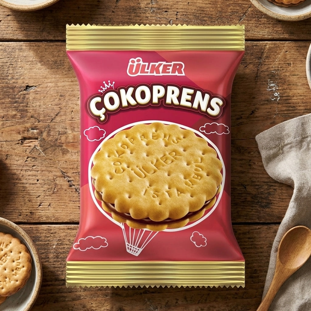 Chocolate Cream Sandwich Biscuit 23.5g (Ülker Çokoprens)