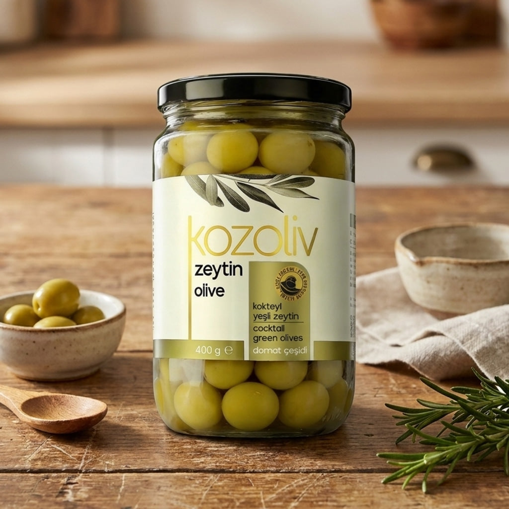 Cocktail Turkish Green Olives 400g