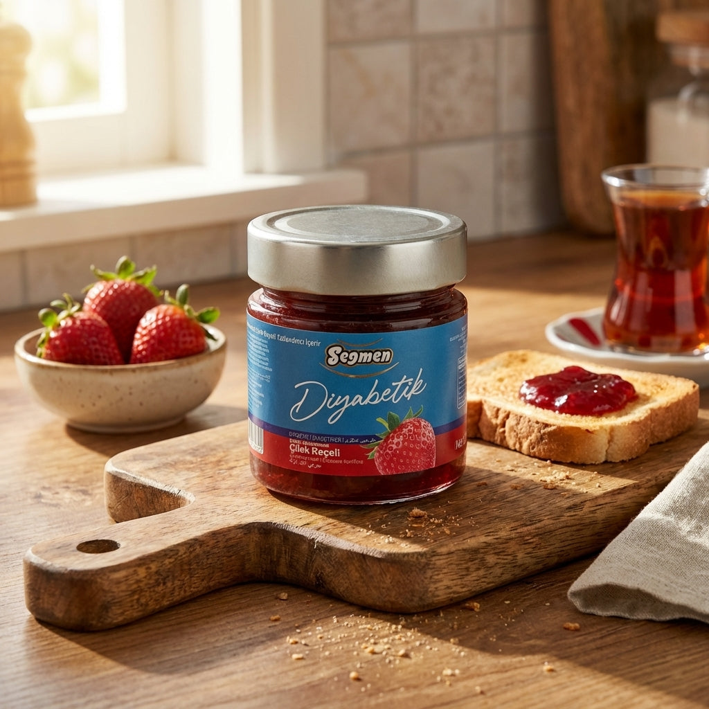 Diabetic Strawberry Jam (Diyabetik Çilek Reçeli)