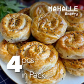 Rose pastry with cheese (Peynirli gul boregi)