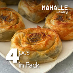 Rose pastry with minced meat (Kiymali gul boregi)