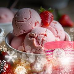Strawberry ice cream (Cilekli dondurma)