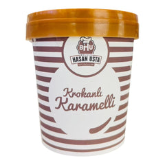 Croquant Caramel Ice Cream (Krokanlı Karamelli Dondurma)