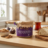 No sugar fig jam with walnut (Şekersiz, cevizli incir reçeli)