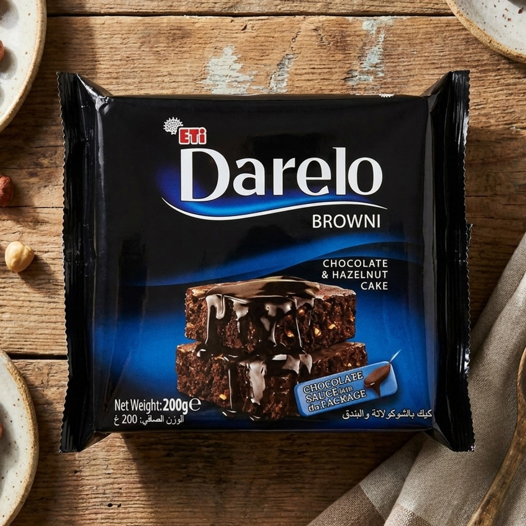 Brownie Chocolate & Hazelnut Cake 200g (Eti Darelo Browni)