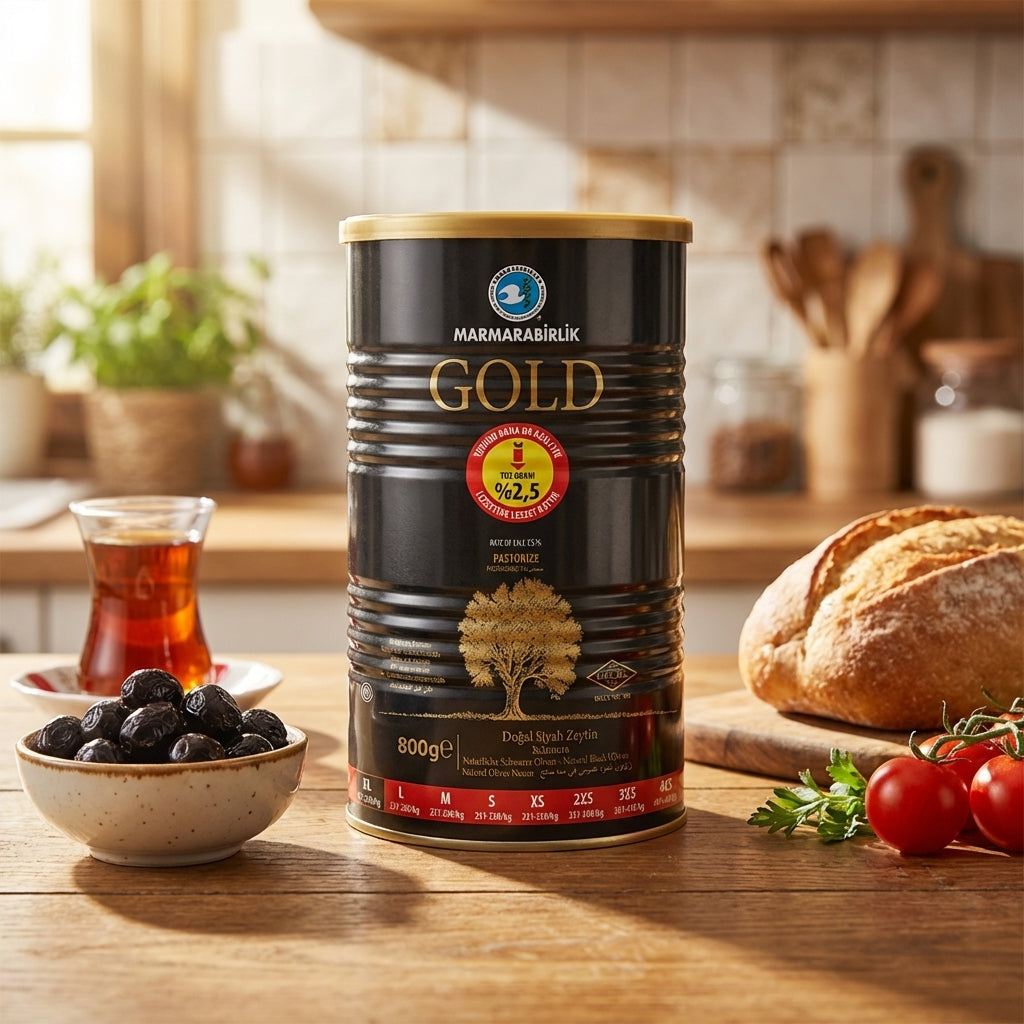 Black Olives Gold XL (201-230) ( İri Siyah Zeytin )