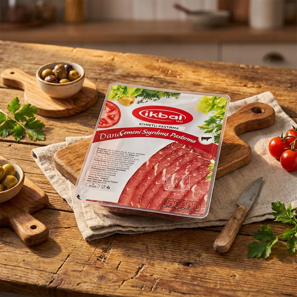 Sliced Beef Classic Pastrami Without Fenugreek ( Çemensiz Dilimli Kıymetlı Pastırma )