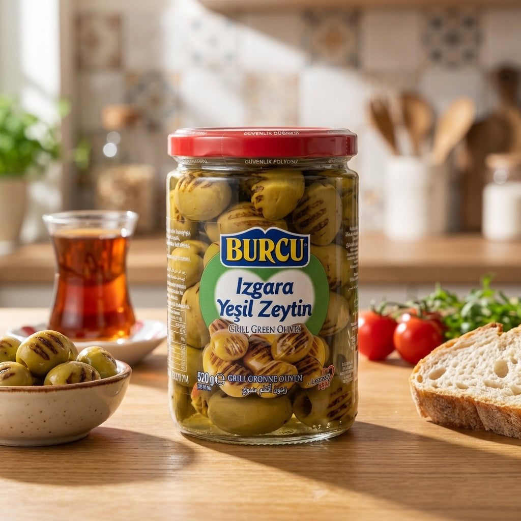 Grilled Green Olives (Izgara yeşil zeytin)