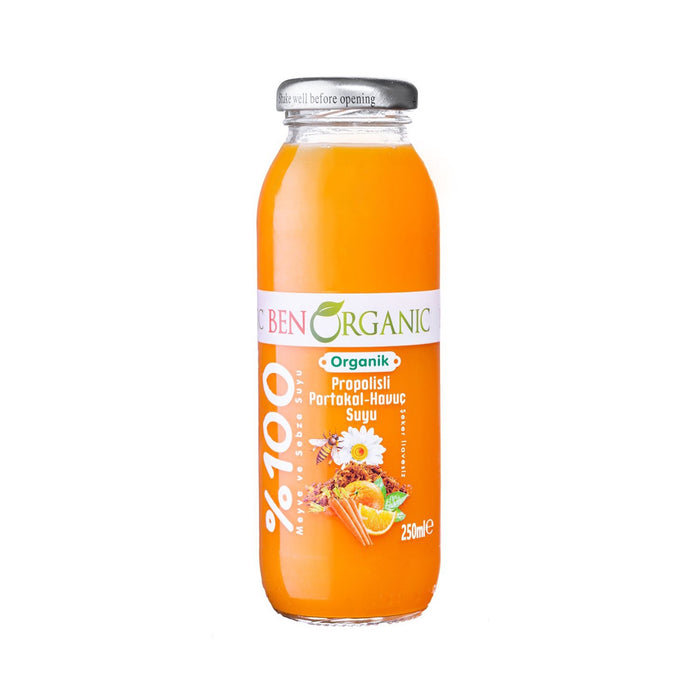 Organic Orange-Carrot Juice with Propolis (Organic Propolisli Portakal-havuç)