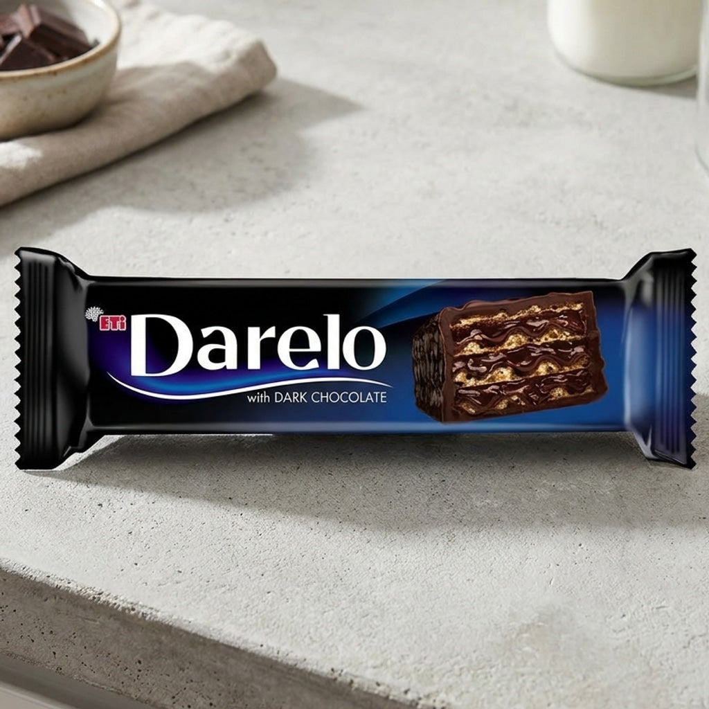 Dark Chocolate Coated Marshmallow Biscuit 50g (Eti Darelo Bitter)
