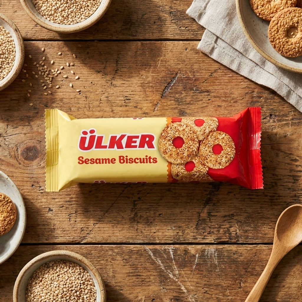 Sesame Biscuits 58g (Ülker Susamlı Bisküvi)