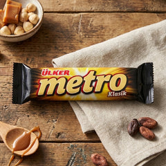 Caramel & Nougat Chocolate Bar 39g (Ülker Metro)