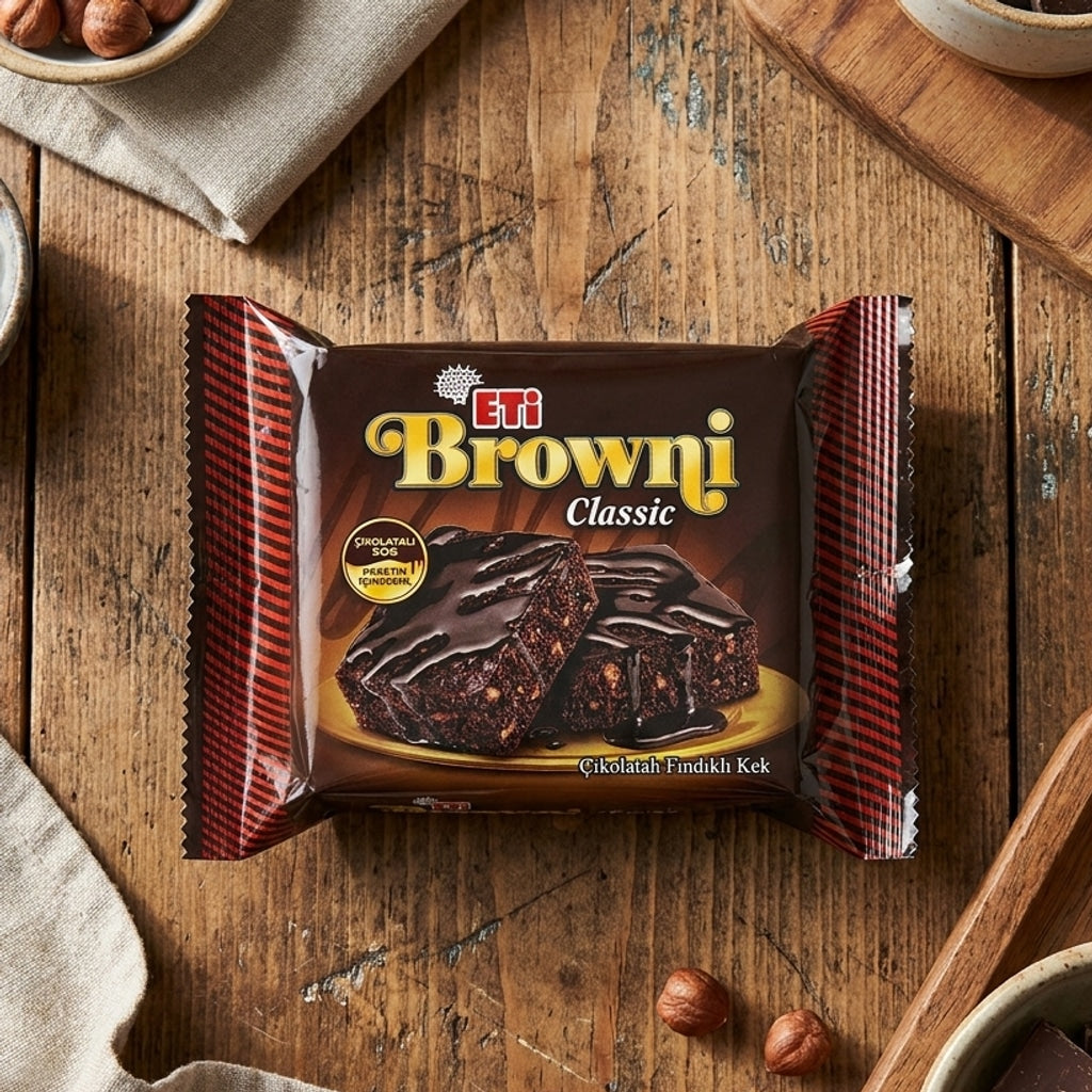 Brownie Chocolate & Hazelnut Cake 200g (Eti Darelo Browni)