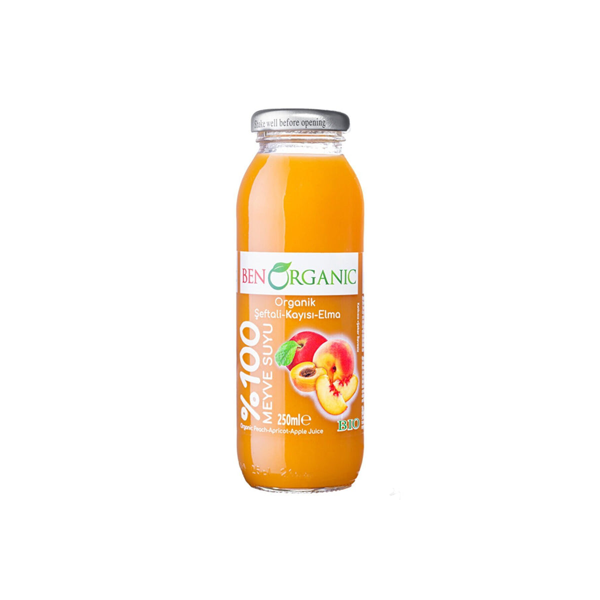 %100 Organic Peach-Apricot-Apple Juice ( Organik Şeftali-Kayısı-Elma Suyu )