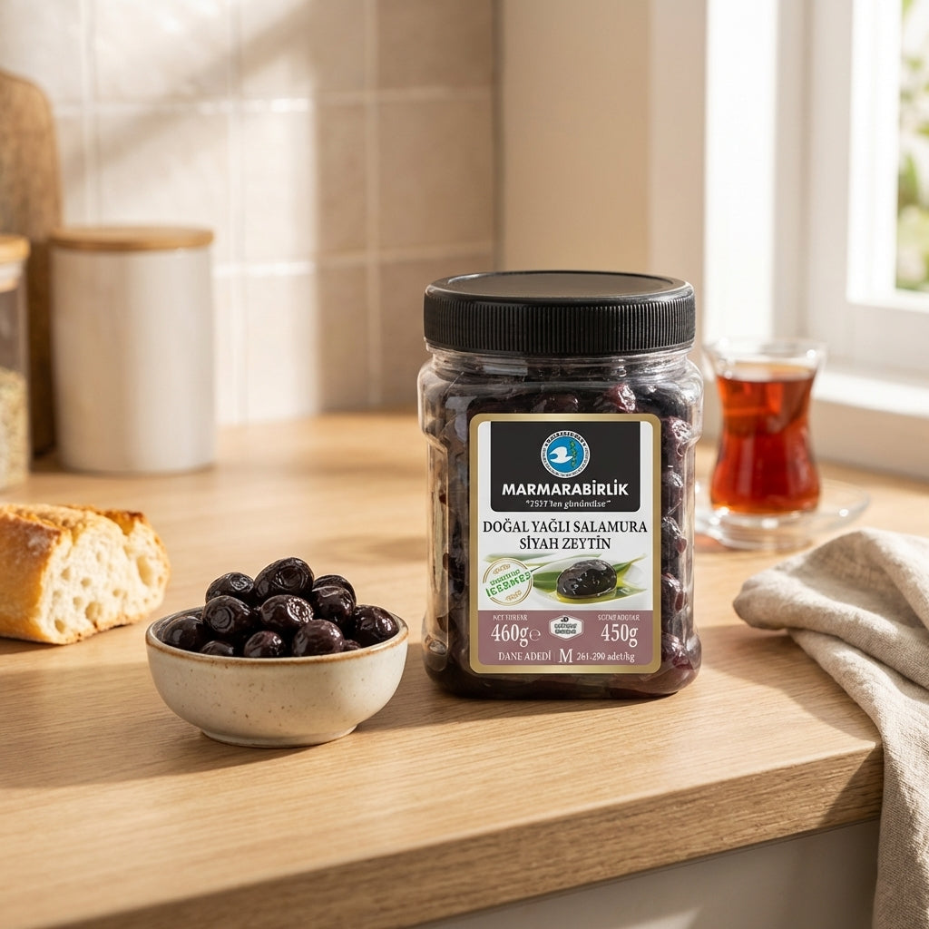 Black Olives Oil Cured ( 231-260 ) (Yağlı Salamura Siyah Zeytin)