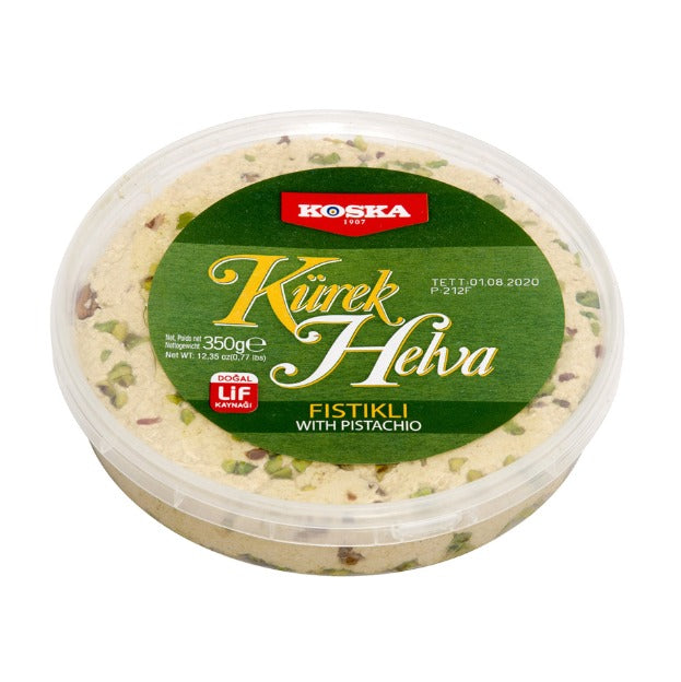 Special halva with pistachio (Fistikli kurek helva)