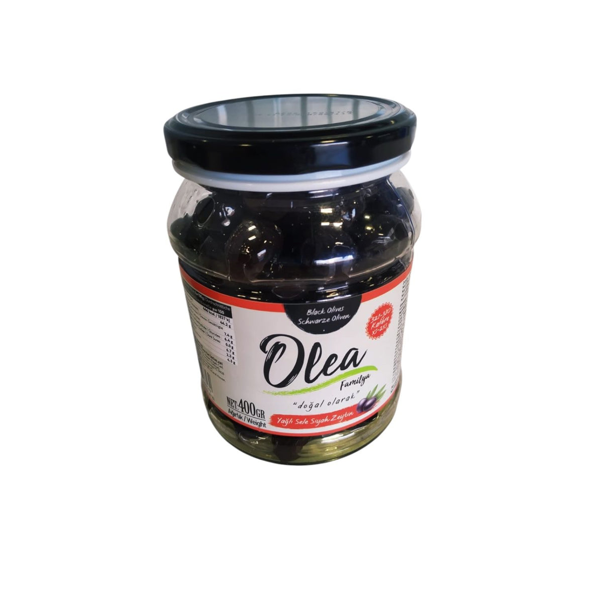 Black Olives  321-380 kalibre 400 gr ( Yağlı Sele Zeytin )