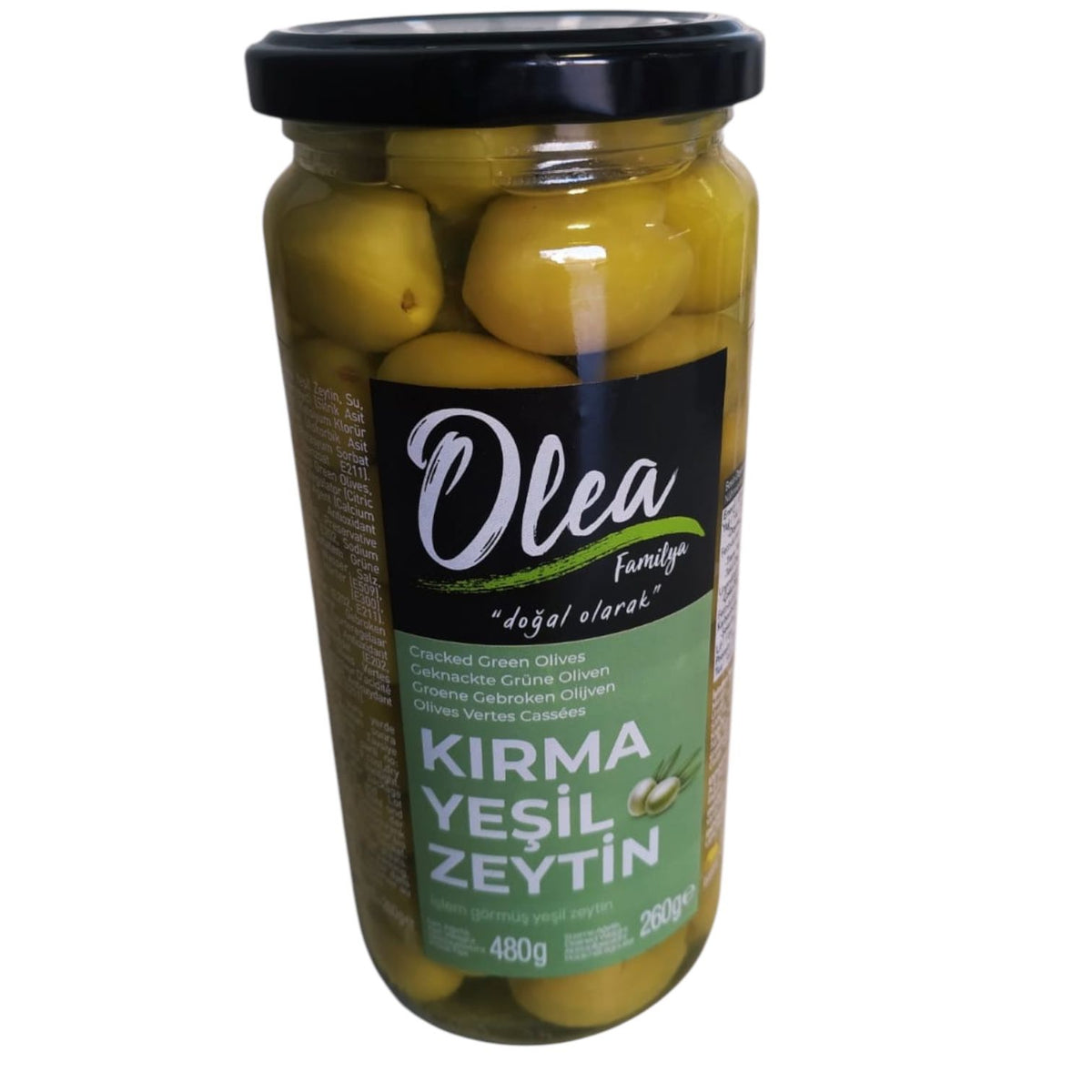 Cracked Green Olives 480gr ( Ayvalık Kırma Yeşil Zeytin )