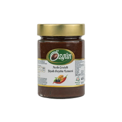 Spicy Walnut Black Olive Paste 340 gr (Acılı Cevizli Siyah Zeytin Ezmesi)