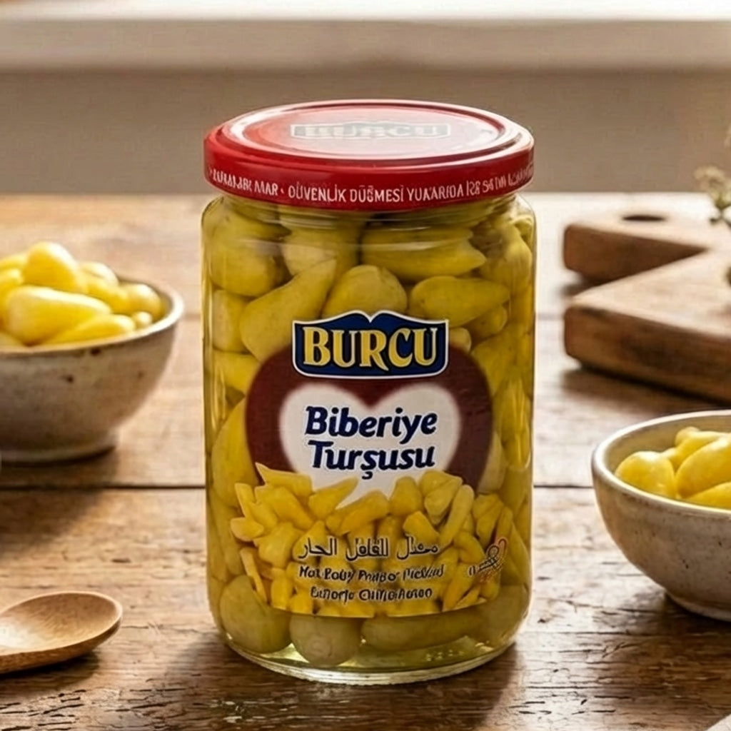 Hot Baby Pepper Pickle (Acı biber turşusu)