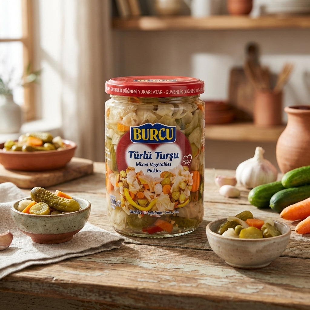 Mixed Vegetables Pickle (Karışık turşu)
