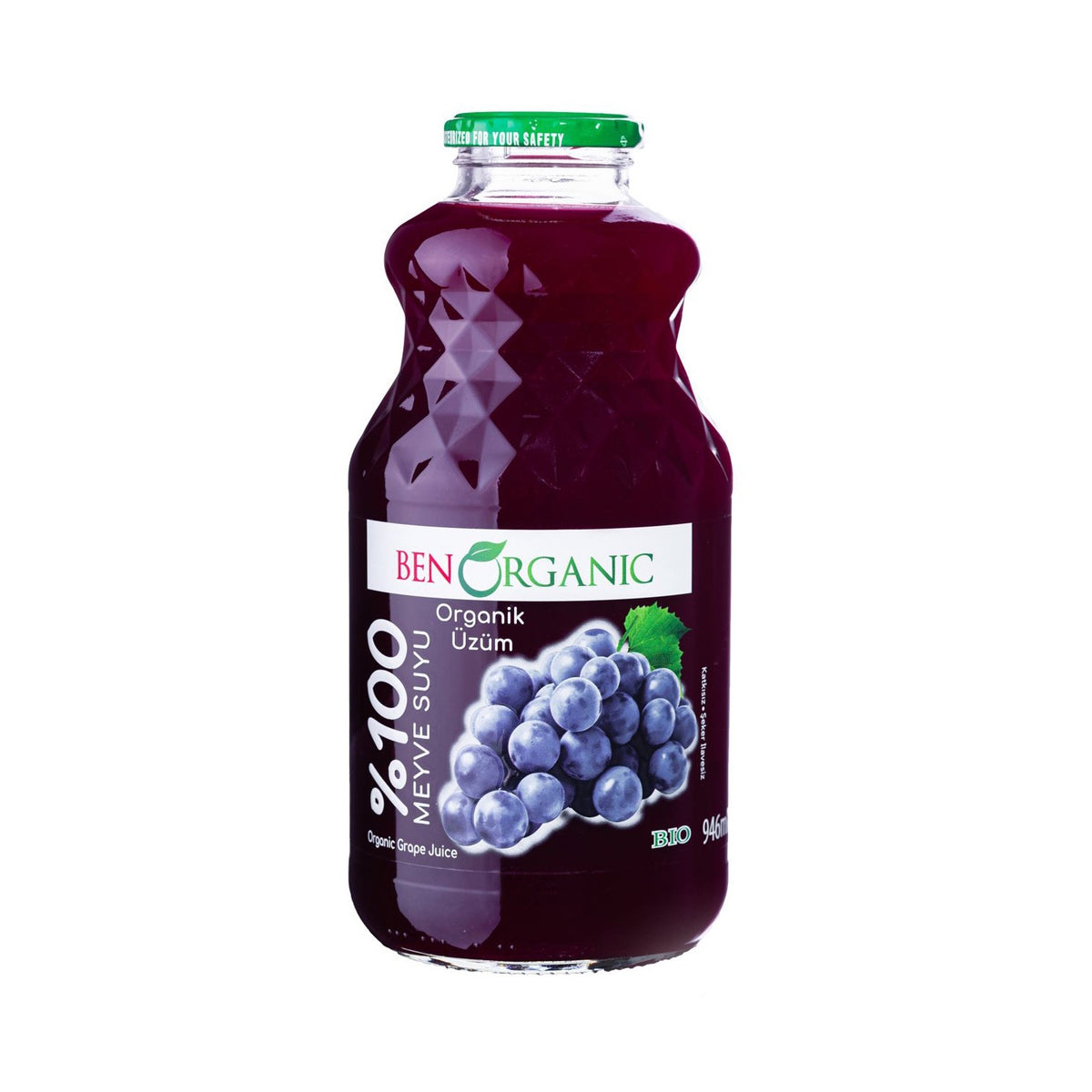 %100 Organic Grape Juice (Organik Üzüm Suyu) 946ml