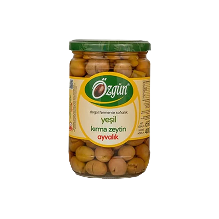 Ayvalık green olives (Ayvalik kırma yesil zeytin)