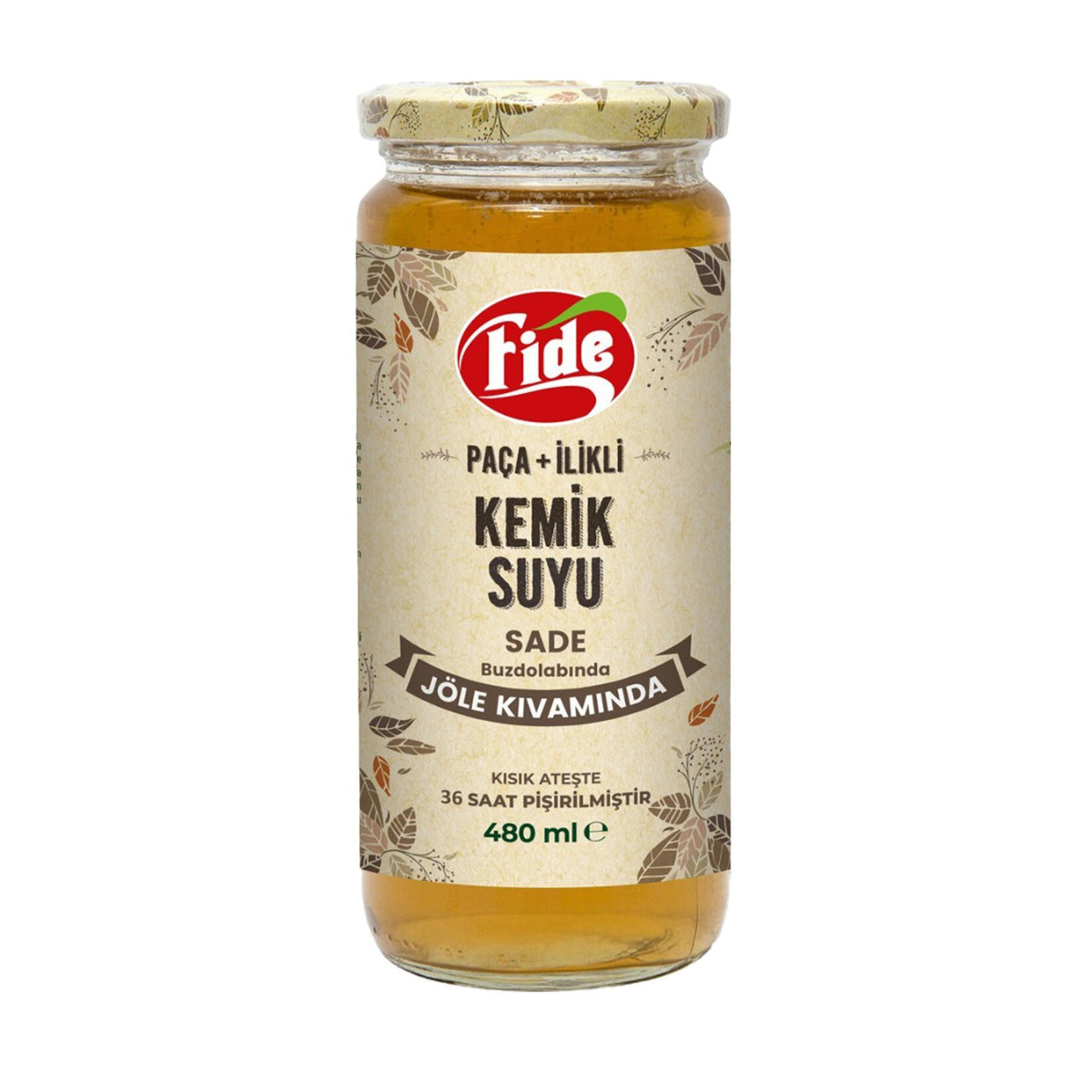 Jelly-Like Plain Marrow Broth 480ml (Jöle Kıvamında Sade Paça + İlikli Kemik Suyu)