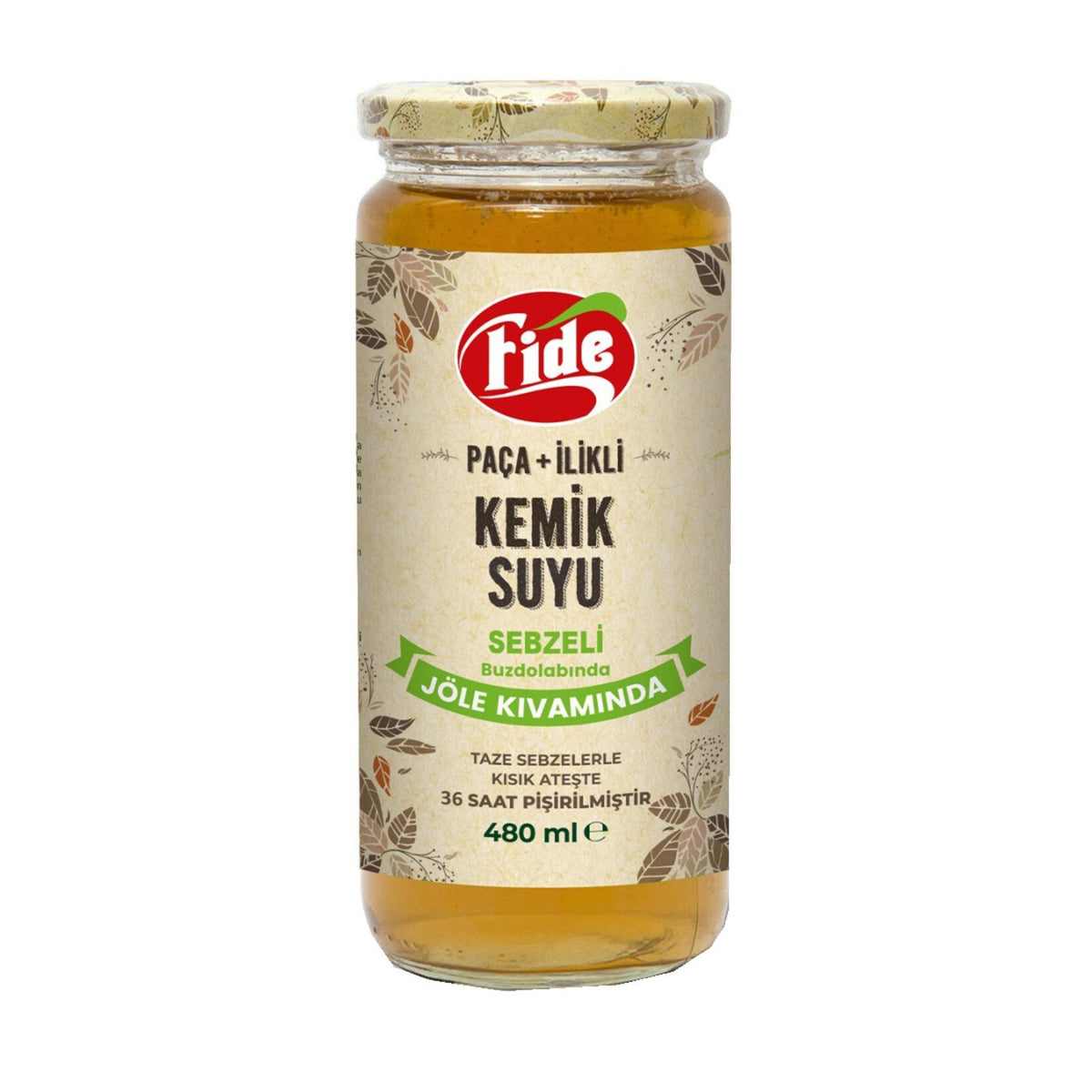 Jelly-Like Vegetable + Marrow Broth 480 ml (Jöle Kıvamında Sebzeli Paça + İlikli Kemik Suyu)